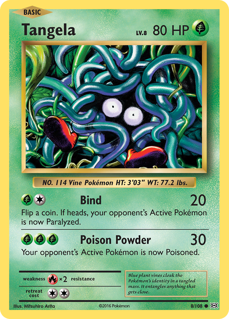 Tangela (8/108) [XY: Evolutions] | Jomio and Rueliete's Cards and Comics