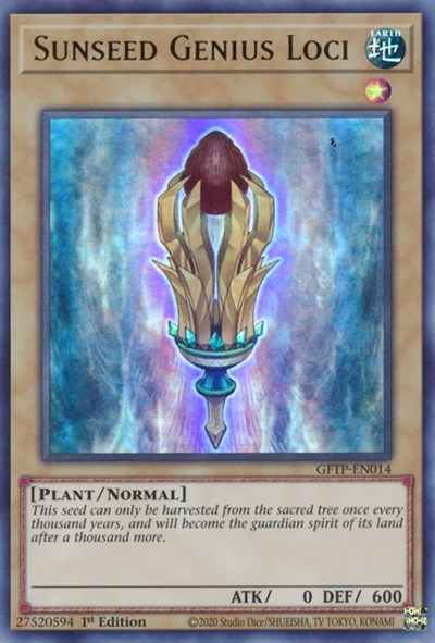 Sunseed Genius Loci [GFTP-EN014] Ultra rare | Jomio and Rueliete's Cards and Comics