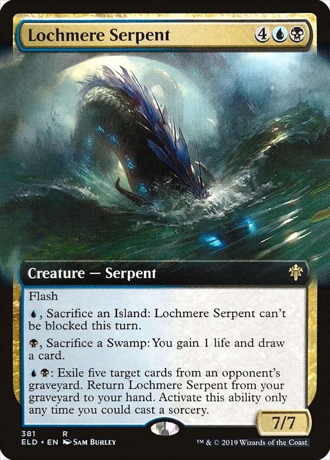 Lochmere Serpent (Extended Art) [Throne of Eldraine] | Jomio and Rueliete's Cards and Comics