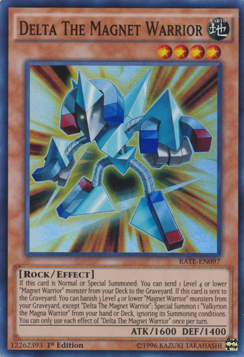 Delta The Magnet Warrior [RATE-EN097] Super Rare | Jomio and Rueliete's Cards and Comics