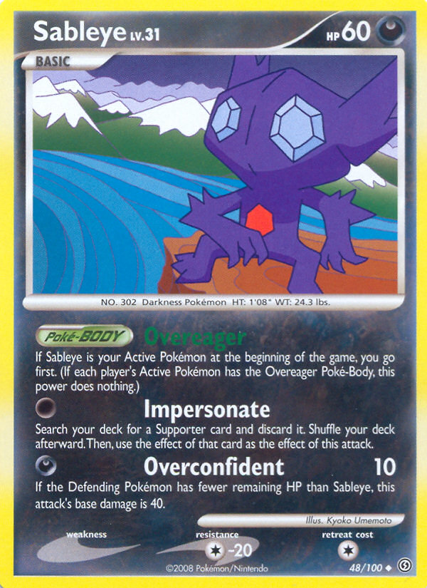 Sableye (48/100) [Diamond & Pearl: Stormfront] | Jomio and Rueliete's Cards and Comics