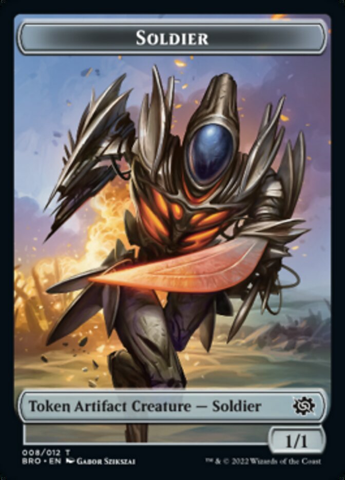 Soldier Token (008) [The Brothers' War Tokens] | Jomio and Rueliete's Cards and Comics