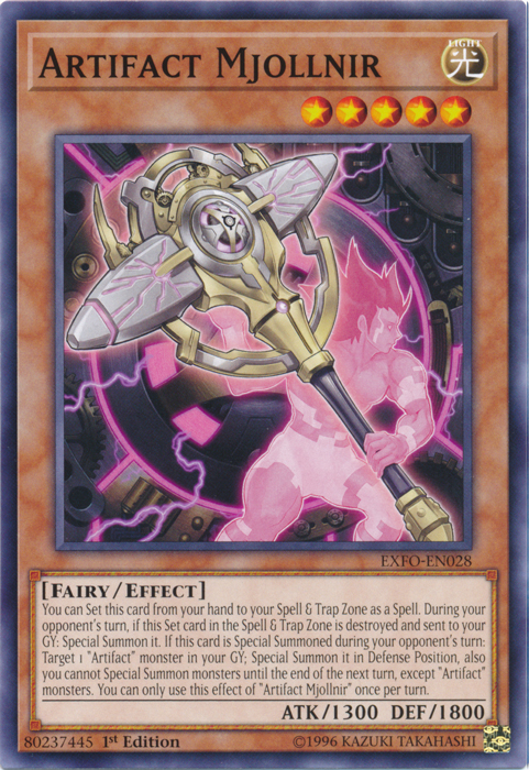 Artifact Mjollnir [EXFO-EN028] Common | Jomio and Rueliete's Cards and Comics