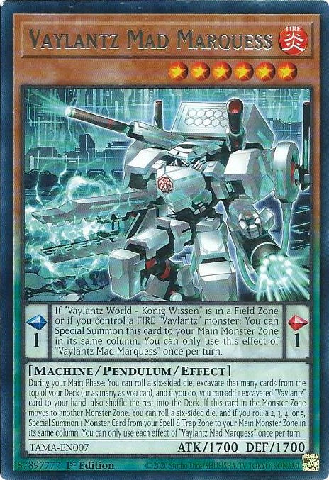 Vaylantz Mad Marquess [TAMA-EN007] Rare | Jomio and Rueliete's Cards and Comics