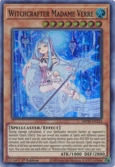 Witchcrafter Madame Verre [MP20-EN224] Super Rare | Jomio and Rueliete's Cards and Comics