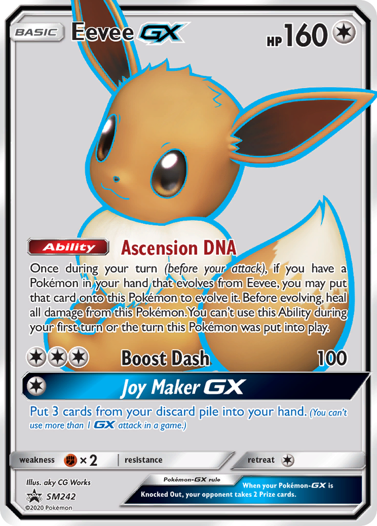 Eevee GX (SM242) [Sun & Moon: Black Star Promos] | Jomio and Rueliete's Cards and Comics
