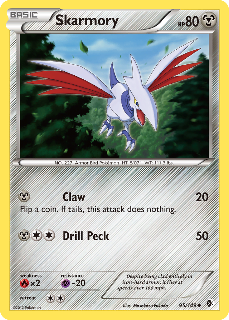 Skarmory (95/149) [Black & White: Boundaries Crossed] | Jomio and Rueliete's Cards and Comics
