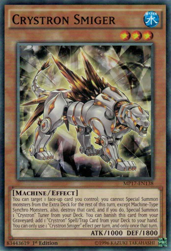 Crystron Smiger [MP17-EN138] Common | Jomio and Rueliete's Cards and Comics