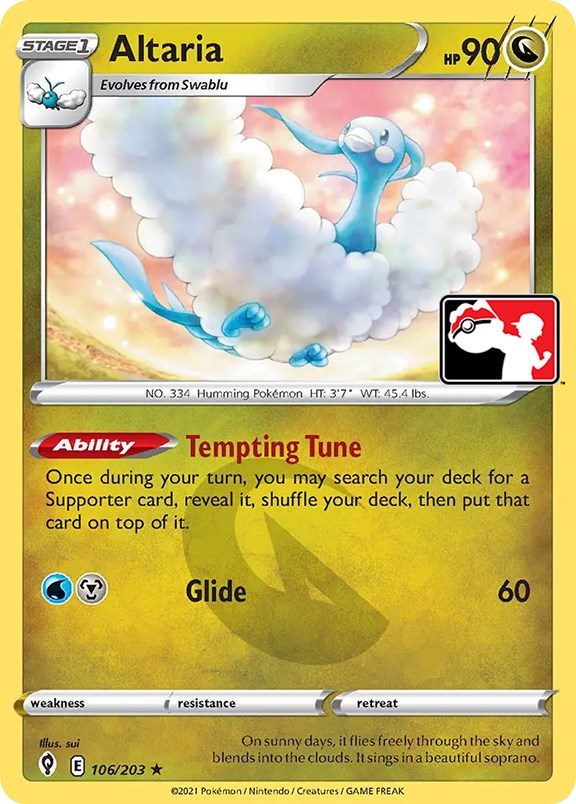 Altaria (106/203) [Prize Pack Series One] | Jomio and Rueliete's Cards and Comics