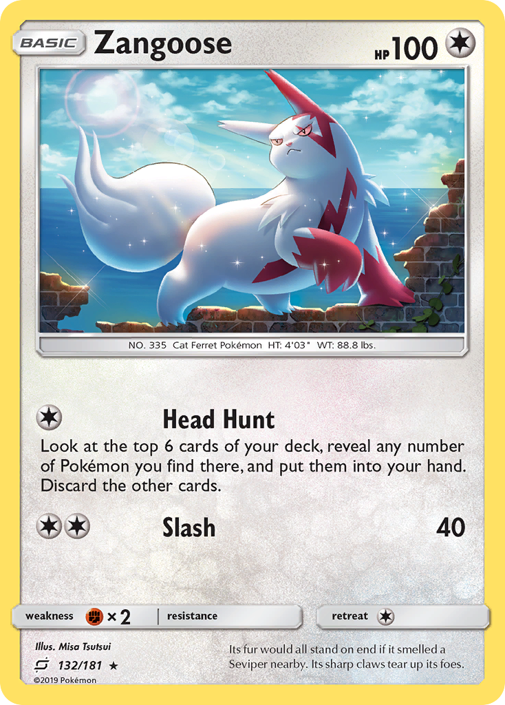 Zangoose (132/181) [Sun & Moon: Team Up] | Jomio and Rueliete's Cards and Comics