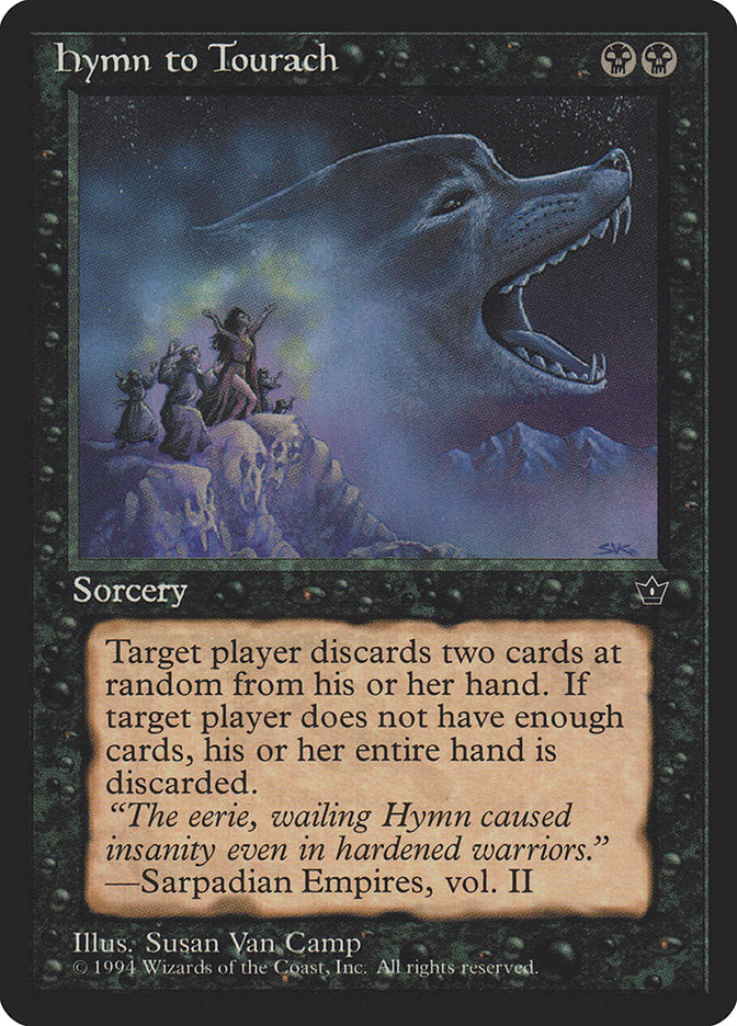 Hymn to Tourach (Susan Van Camp) [Fallen Empires] | Jomio and Rueliete's Cards and Comics