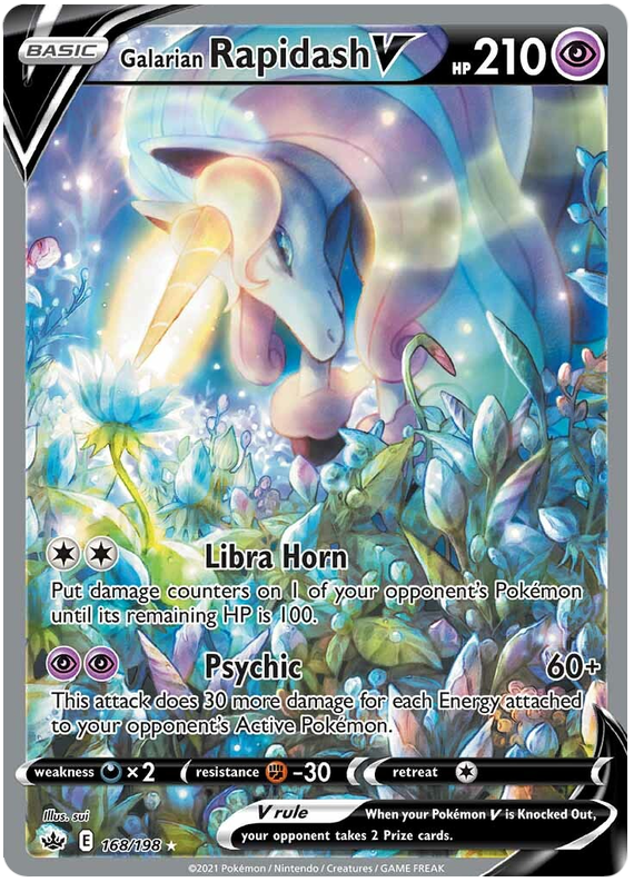 Galarian Rapidash V (168/198) [Sword & Shield: Chilling Reign] | Jomio and Rueliete's Cards and Comics