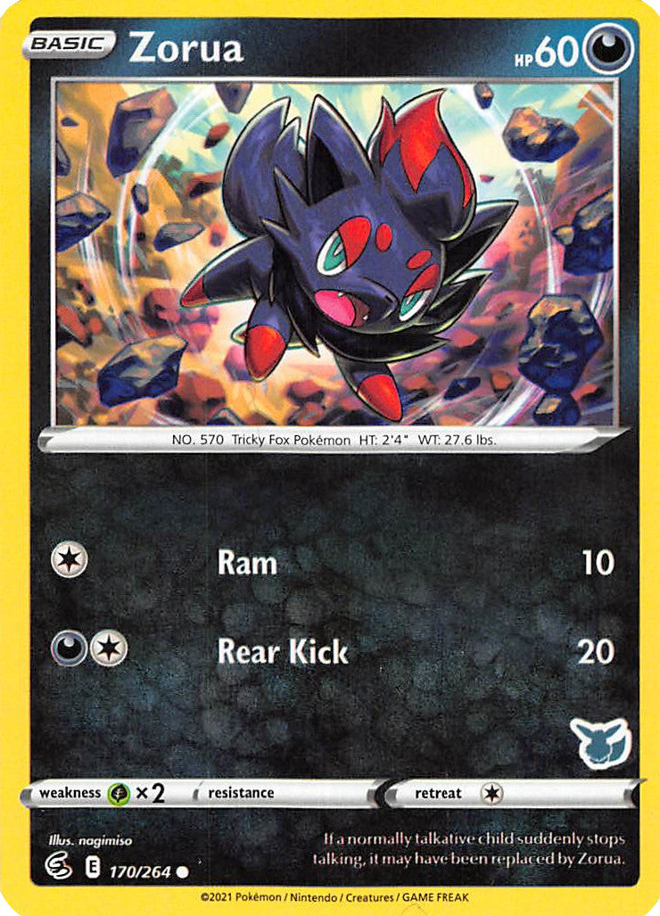 Zorua (170/264) (Eevee Deck) [Battle Academy 2022] | Jomio and Rueliete's Cards and Comics