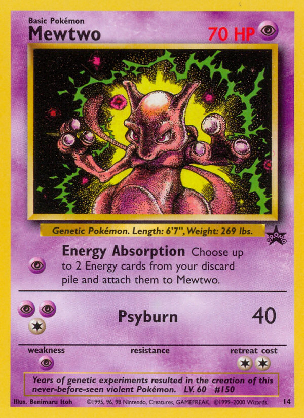 Mewtwo (14) [Wizards of the Coast: Black Star Promos] | Jomio and Rueliete's Cards and Comics