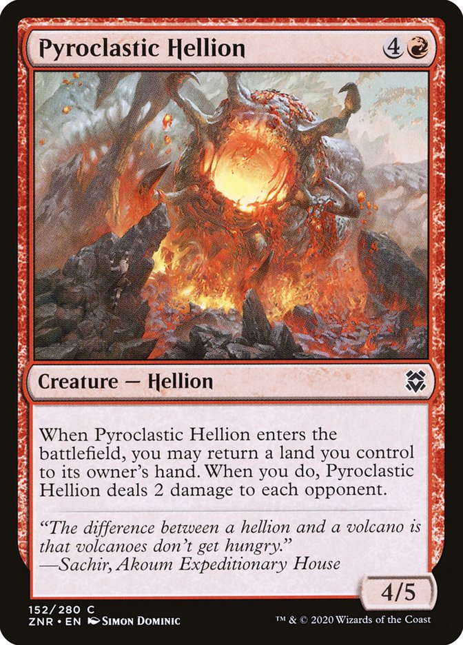 Pyroclastic Hellion [Zendikar Rising] | Jomio and Rueliete's Cards and Comics