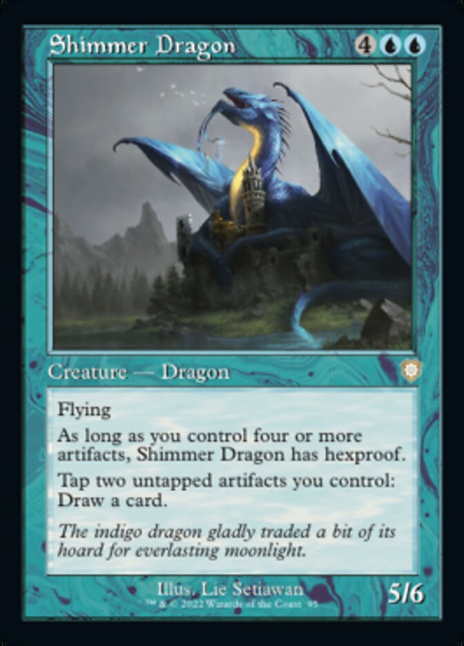 Shimmer Dragon (Retro) [The Brothers' War Commander] | Jomio and Rueliete's Cards and Comics