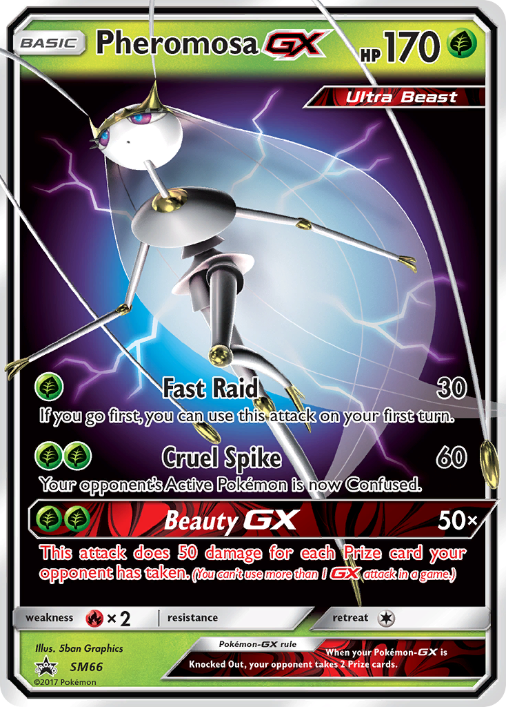 Pheromosa GX (SM66) [Sun & Moon: Black Star Promos] | Jomio and Rueliete's Cards and Comics