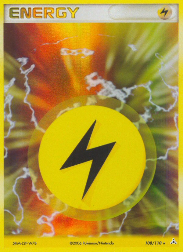 Lightning Energy (108/110) [EX: Holon Phantoms] | Jomio and Rueliete's Cards and Comics