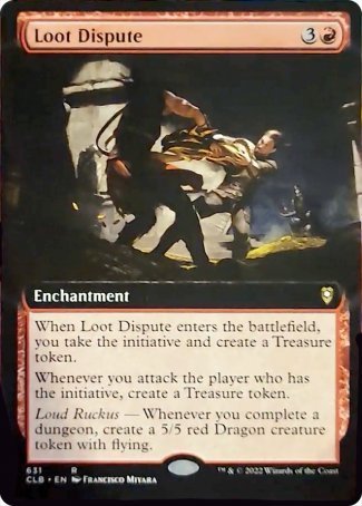 Loot Dispute (Extended Art) [Commander Legends: Battle for Baldur's Gate] | Jomio and Rueliete's Cards and Comics