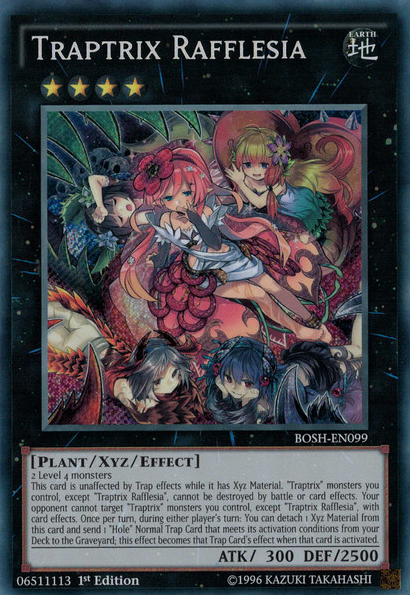 Traptrix Rafflesia [BOSH-EN099] Secret Rare | Jomio and Rueliete's Cards and Comics