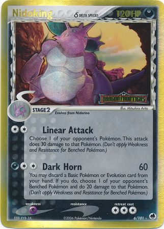 Nidoking (6/101) (Delta Species) (Stamped) [EX: Dragon Frontiers] | Jomio and Rueliete's Cards and Comics