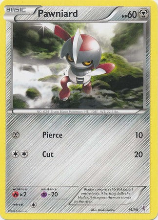 Pawniard (13/30) [XY: Trainer Kit 1 - Bisharp] | Jomio and Rueliete's Cards and Comics