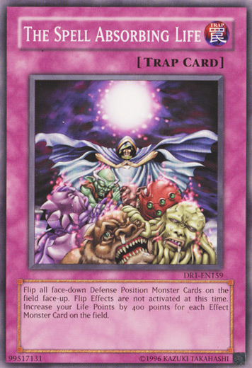 The Spell Absorbing Life [DR1-EN159] Common | Jomio and Rueliete's Cards and Comics
