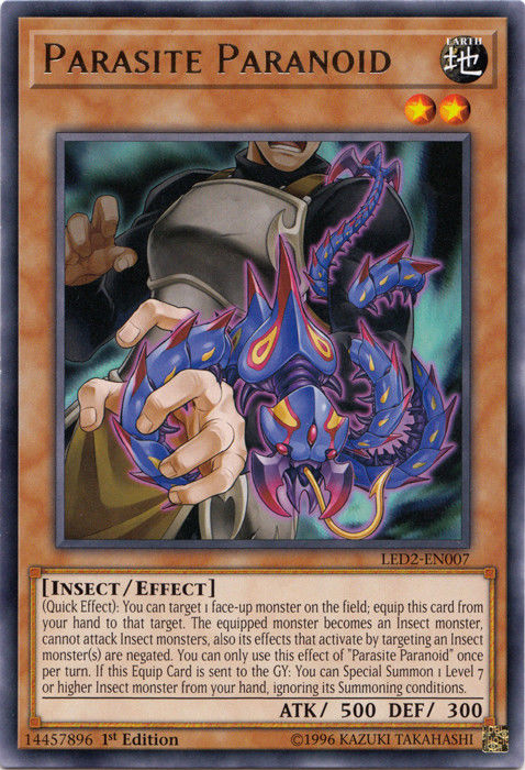 Parasite Paranoid [LED2-EN007] Rare | Jomio and Rueliete's Cards and Comics