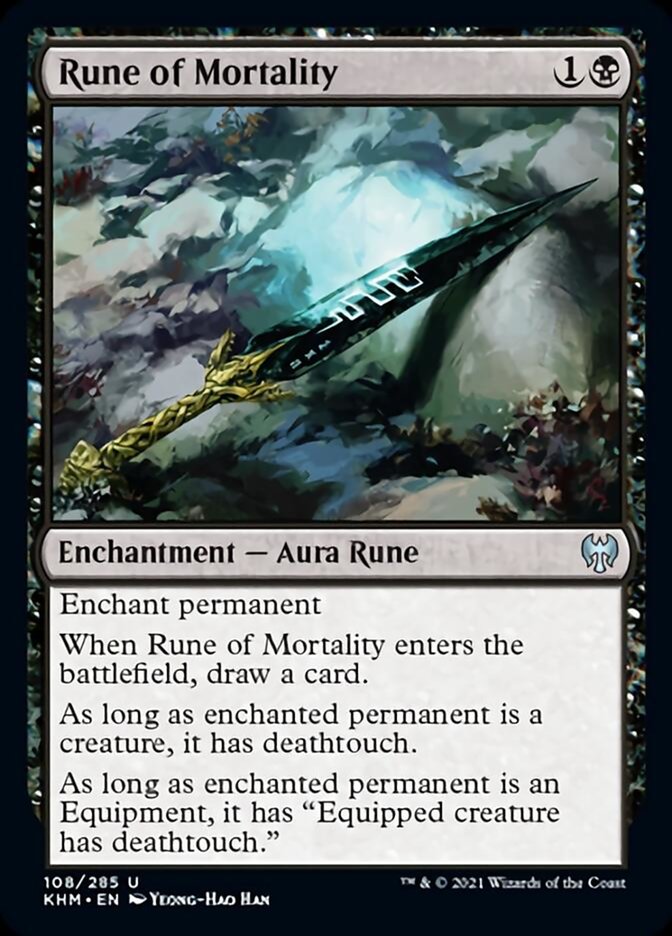 Rune of Mortality [Kaldheim] | Jomio and Rueliete's Cards and Comics