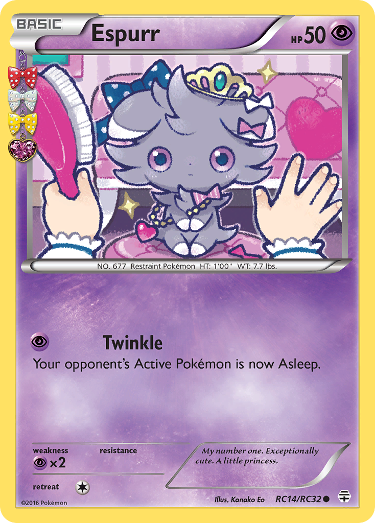Espurr (RC14/RC32) [XY: Generations] | Jomio and Rueliete's Cards and Comics
