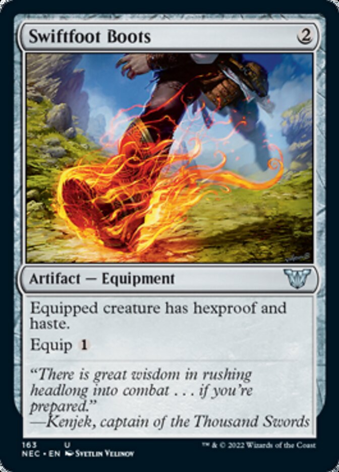 Swiftfoot Boots [Kamigawa: Neon Dynasty Commander] | Jomio and Rueliete's Cards and Comics