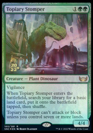 Topiary Stomper [Streets of New Capenna Prerelease Promos] | Jomio and Rueliete's Cards and Comics