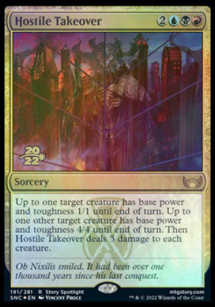 Hostile Takeover [Streets of New Capenna Prerelease Promos] | Jomio and Rueliete's Cards and Comics