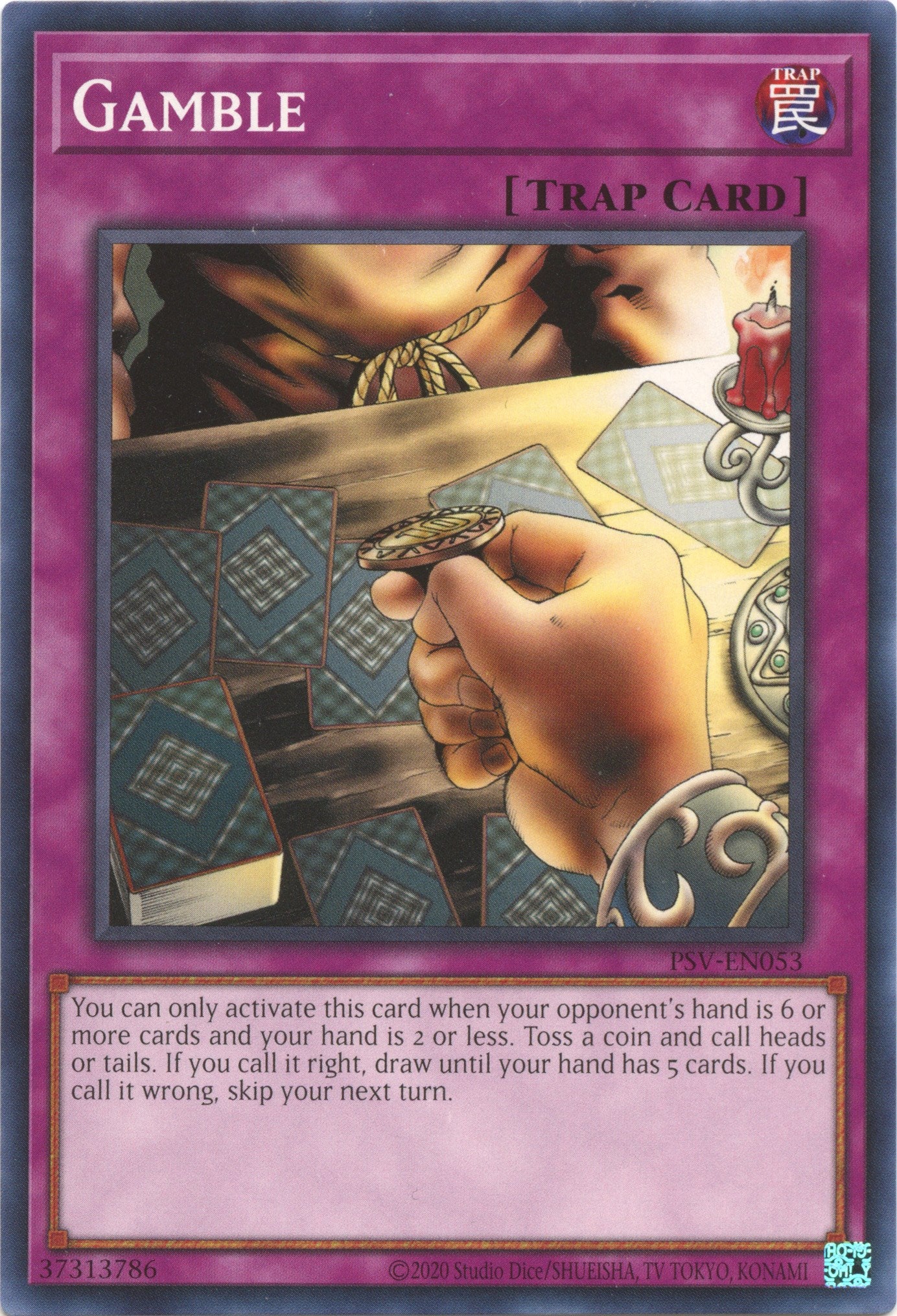 Gamble (25th Anniversary) [PSV-EN053] Common | Jomio and Rueliete's Cards and Comics