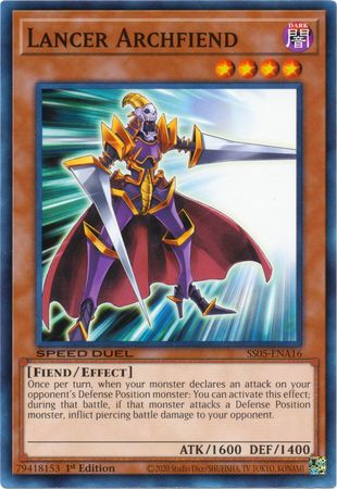 Lancer Archfiend [SS05-ENA16] Common | Jomio and Rueliete's Cards and Comics