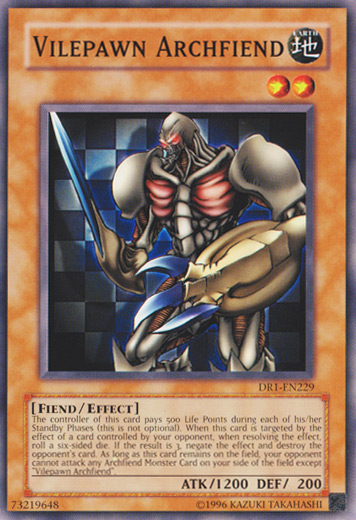 Vilepawn Archfiend [DR1-EN229] Common | Jomio and Rueliete's Cards and Comics