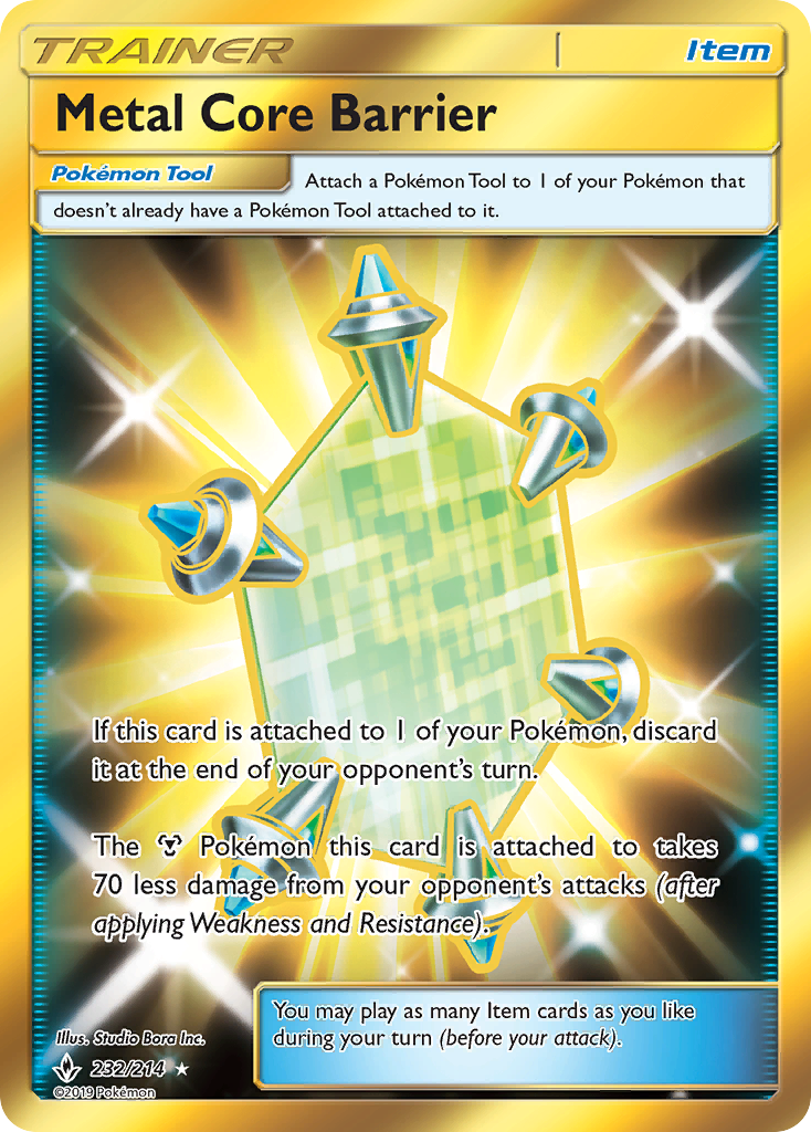 Metal Core Barrier (232/214) [Sun & Moon: Unbroken Bonds] | Jomio and Rueliete's Cards and Comics