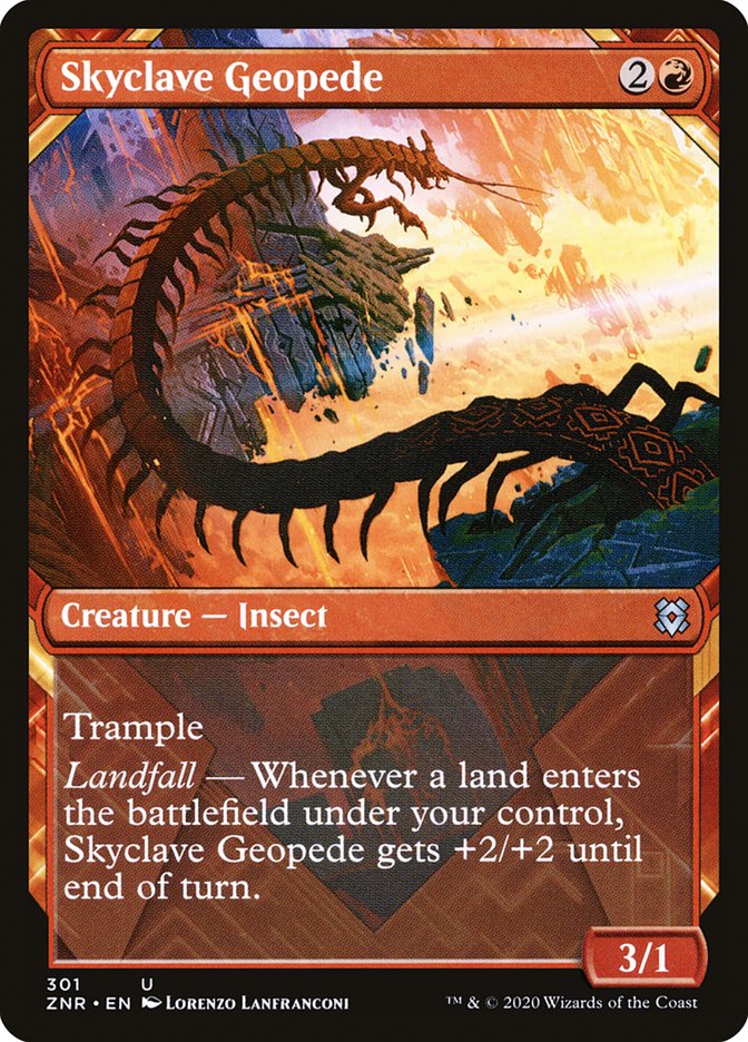 Skyclave Geopede (Showcase) [Zendikar Rising] | Jomio and Rueliete's Cards and Comics