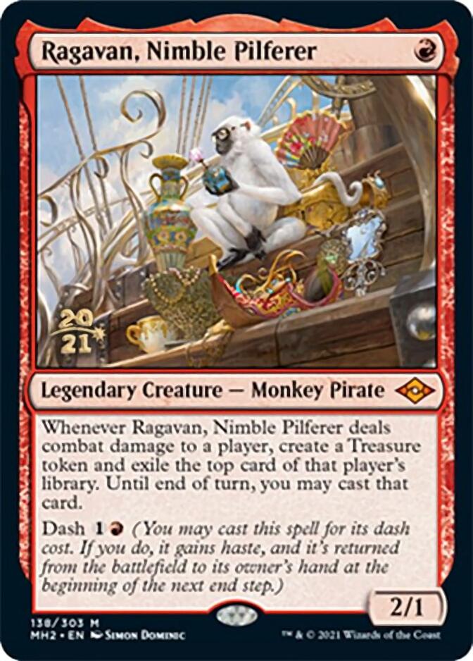 Ragavan, Nimble Pilferer [Modern Horizons 2 Prerelease Promos] | Jomio and Rueliete's Cards and Comics