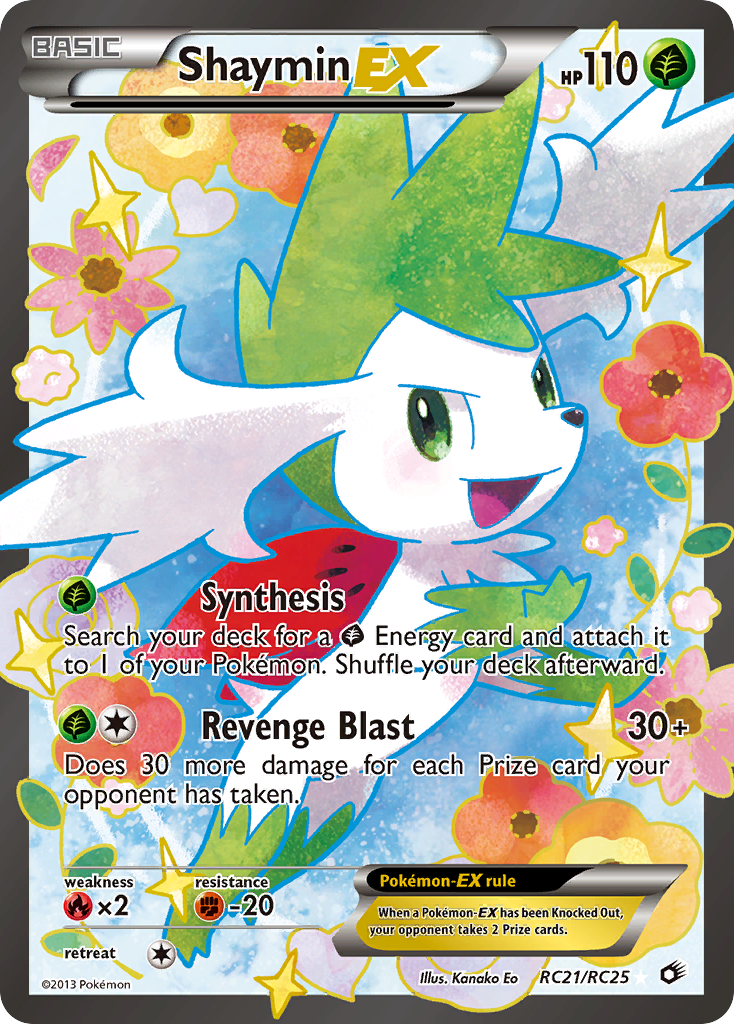 Shaymin EX (RC21/RC25) [Black & White: Legendary Treasures] | Jomio and Rueliete's Cards and Comics