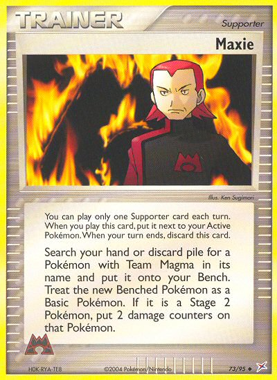 Maxie (73/95) [EX: Team Magma vs Team Aqua] | Jomio and Rueliete's Cards and Comics