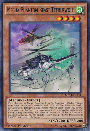 Mecha Phantom Beast Tetherwolf [MP14-EN008] Rare | Jomio and Rueliete's Cards and Comics