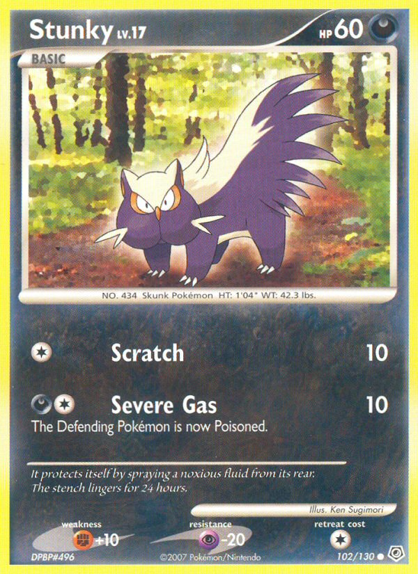 Stunky (102/130) [Diamond & Pearl: Base Set] | Jomio and Rueliete's Cards and Comics