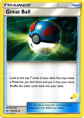 Great Ball (119/149) (Pikachu Stamp #57) [Battle Academy 2020] | Jomio and Rueliete's Cards and Comics
