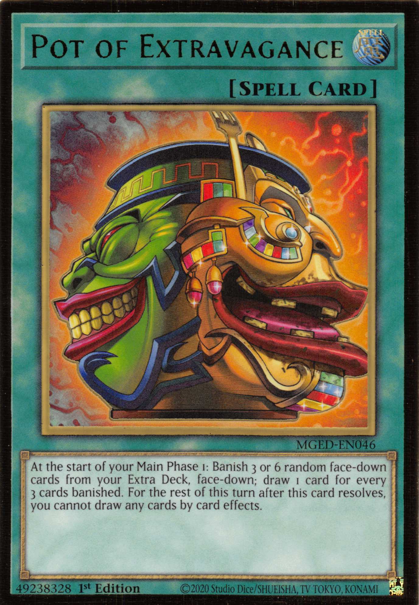 Pot of Extravagance [MGED-EN046] Gold Rare | Jomio and Rueliete's Cards and Comics