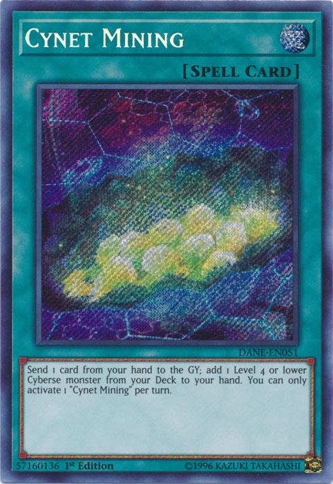 Cynet Mining [DANE-EN051] Secret Rare | Jomio and Rueliete's Cards and Comics
