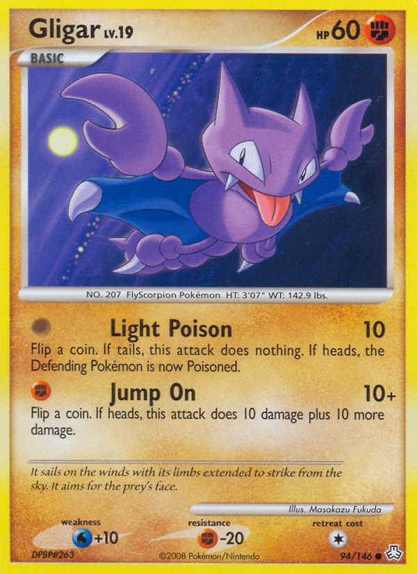 Gligar (94/146) [Diamond & Pearl: Legends Awakened] | Jomio and Rueliete's Cards and Comics
