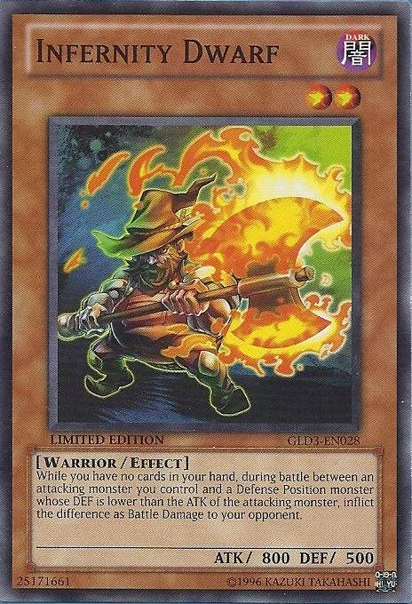 Infernity Dwarf [GLD3-EN028] Common | Jomio and Rueliete's Cards and Comics