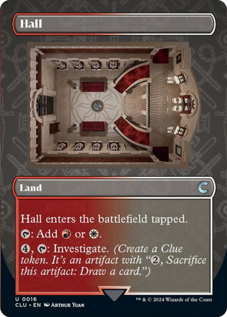 Hall (Borderless) [Ravnica: Clue Edition] | Jomio and Rueliete's Cards and Comics