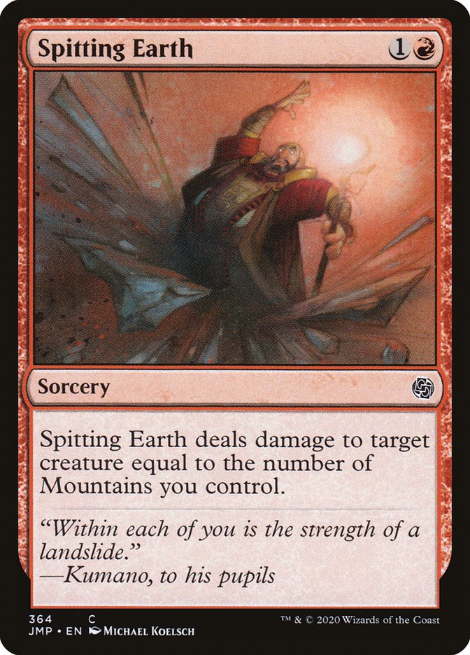 Spitting Earth [Jumpstart] | Jomio and Rueliete's Cards and Comics
